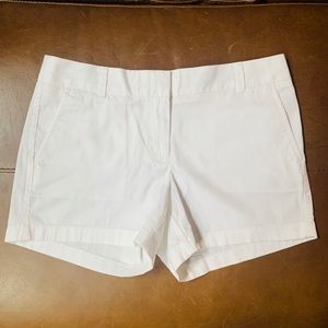 JCrew White Chino Shorts